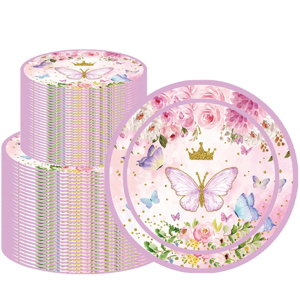 10-50pcs Butterfly Party Supplies Disposable Paper Plates Dessert Plates Picnics Girl Birthday Flower Party Decor Supplies
10-50pcs Butterfly Party Supplies Disposable Paper Plates Dessert Plates Picnics Girl Birthday Flower Party Decor Supplies
