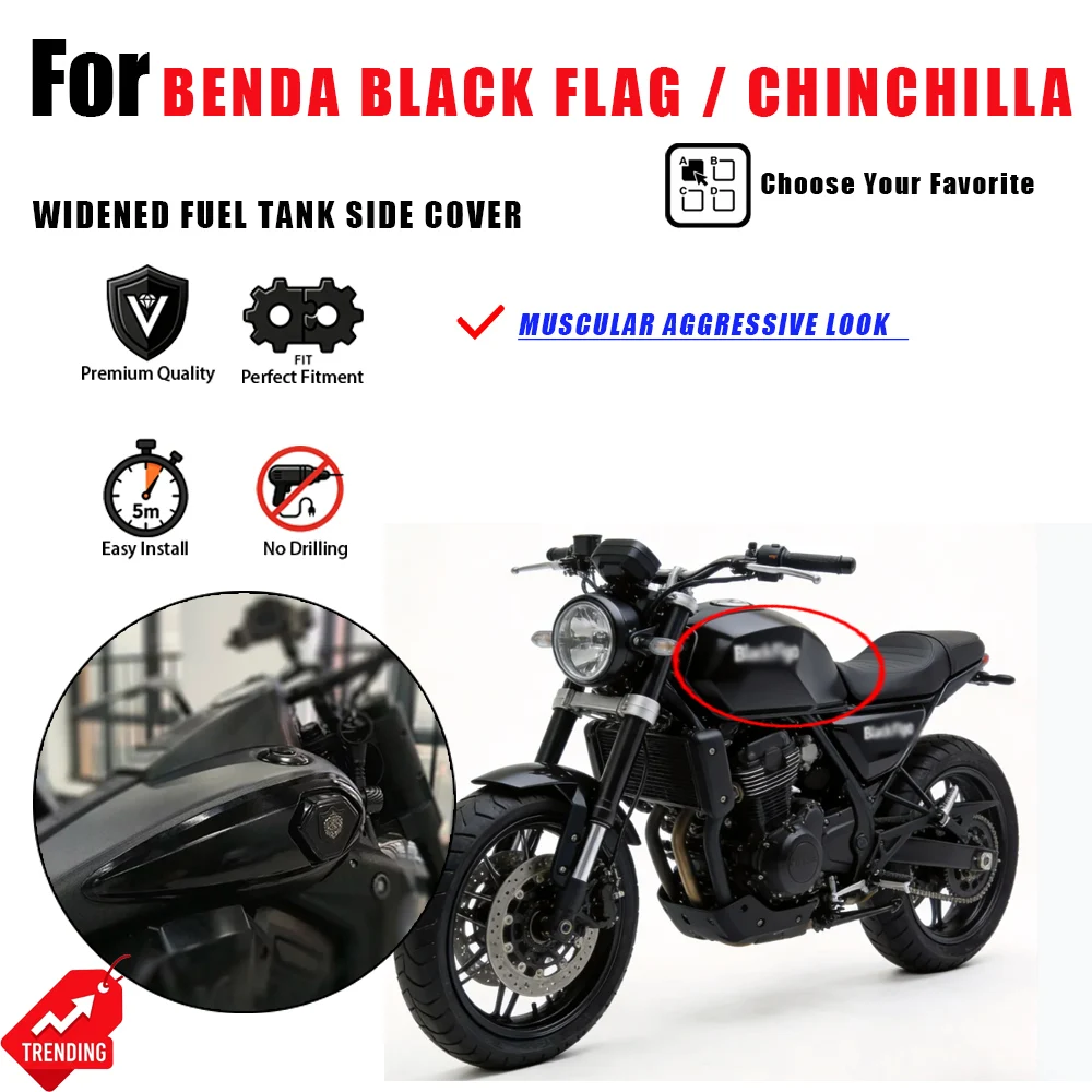 For Benda Black Flag 500 Chinchilla 400 500 RA600 Widened Fuel Tank Side Cover Accesorios Moto Tanque Cubierta Lateral Parts
For Benda Black Flag 500 Chinchilla 400 500 RA600 Widened Fuel Tank Side Cover Accesorios Moto Tanque Cubierta Lateral Parts