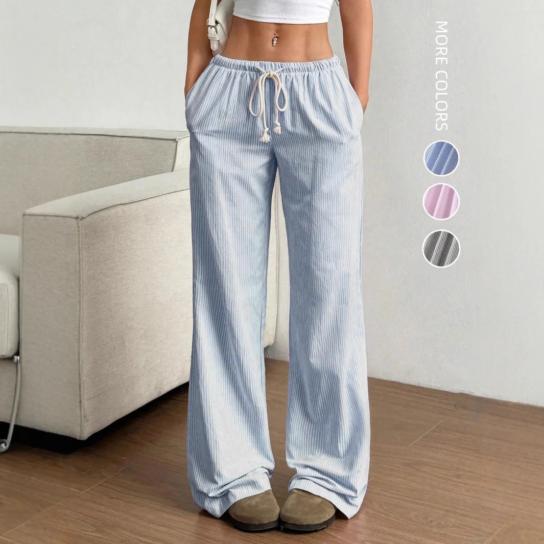 Новинка 2025, женские милые широкие брюки в полоску, брюки с низкой талией, повседневные брюки из полиэфирного волокна, другой материал, весенний сезон 00%
Новинка 2025, женские милые широкие брюки в полоску, брюки с низкой талией, повседневные брюки из полиэфирного волокна, другой материал, весенний сезон 00%