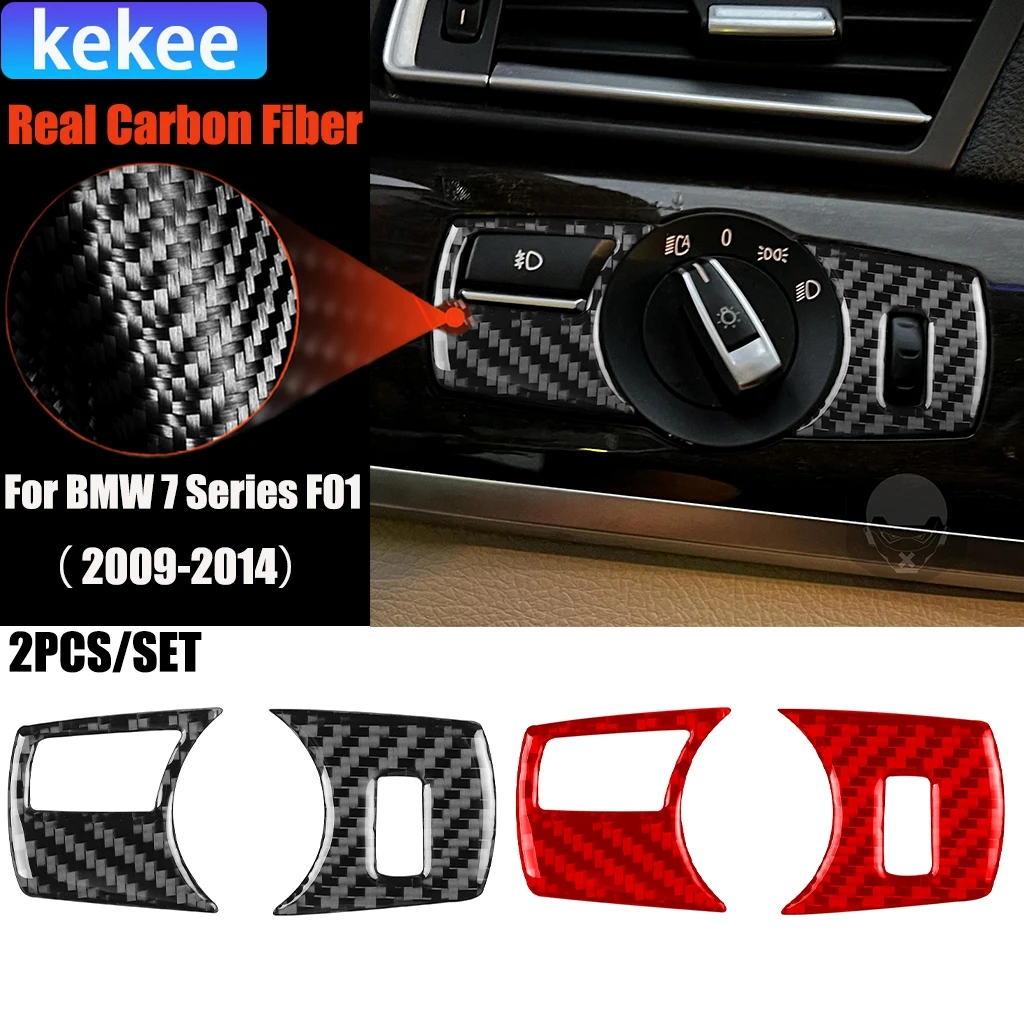 Carbon Fiber Car Accessories Headlight Switch Interior Trim Cover Soft Sticker For BMW 7 Series F01 730li 740li 750li 2009-14
Carbon Fiber Car Accessories Headlight Switch Interior Trim Cover Soft Sticker For BMW 7 Series F01 730li 740li 750li 2009-14