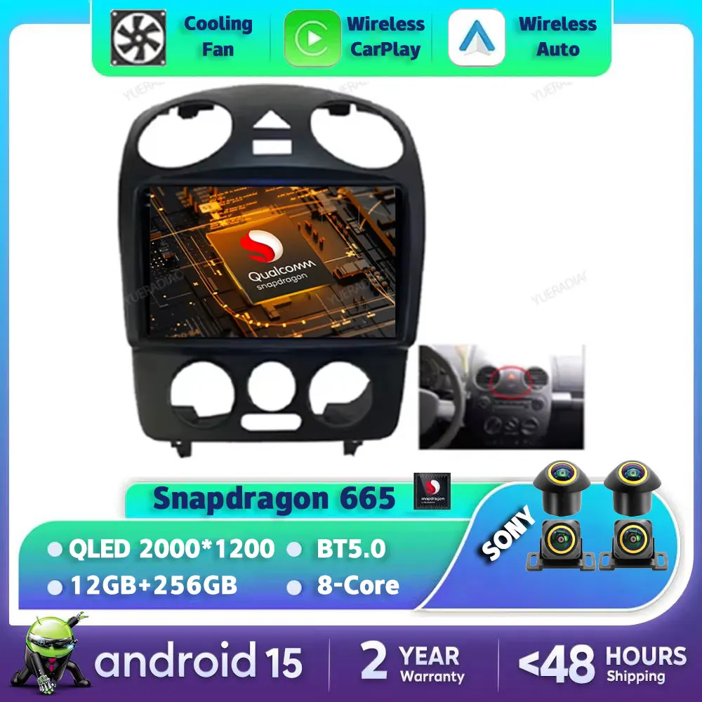 Автомобильный радиоприемник Android 15 для VW Volkswagen Beetle 2000-2012 мультимедийный стерео видеоплеер GPS NAVI головное устройство 4G LTE 5G WIFI QLED
Автомобильный радиоприемник Android 15 для VW Volkswagen Beetle 2000-2012 мультимедийный стерео видеоплеер GPS NAVI головное устройство 4G LTE 5G WIFI QLED