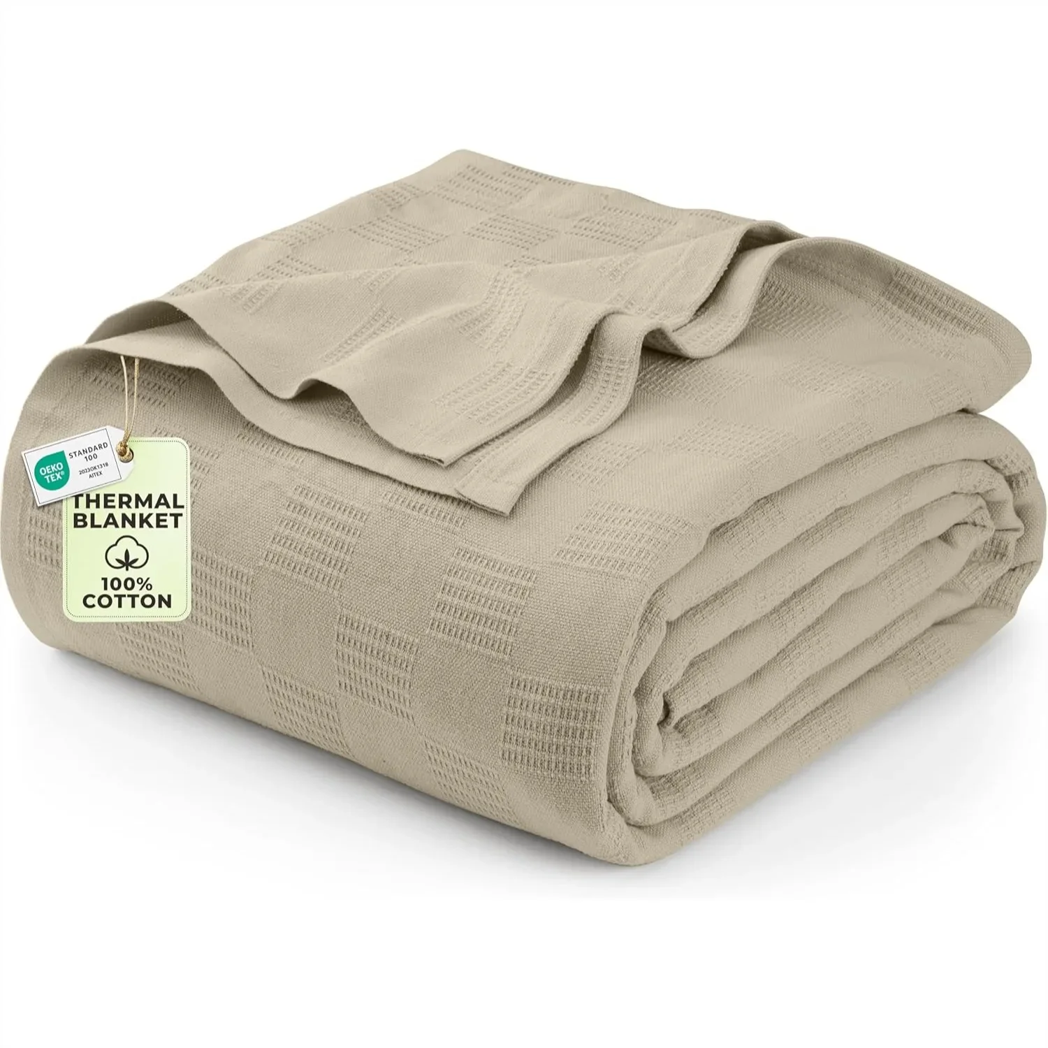 100% Cotton Thermal Blanket Queen Size Soft Lightweight Breathable Cozy Spring Summer Blanket for Bed Home Room Decor Gifts
100% Cotton Thermal Blanket Queen Size Soft Lightweight Breathable Cozy Spring Summer Blanket for Bed Home Room Decor Gifts