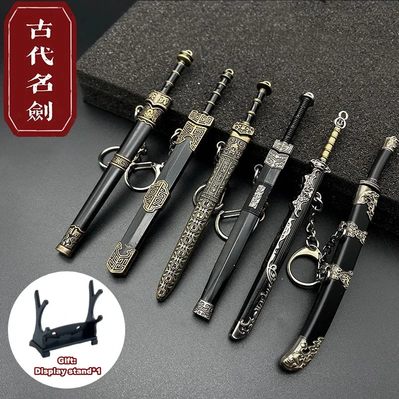 Mini China Ancient Sword Boy Birthday Gift Alloy Weapon Model Anime Figure Cosplay Accessories Keychain Bag Deco Table Ornament
Mini China Ancient Sword Boy Birthday Gift Alloy Weapon Model Anime Figure Cosplay Accessories Keychain Bag Deco Table Ornament