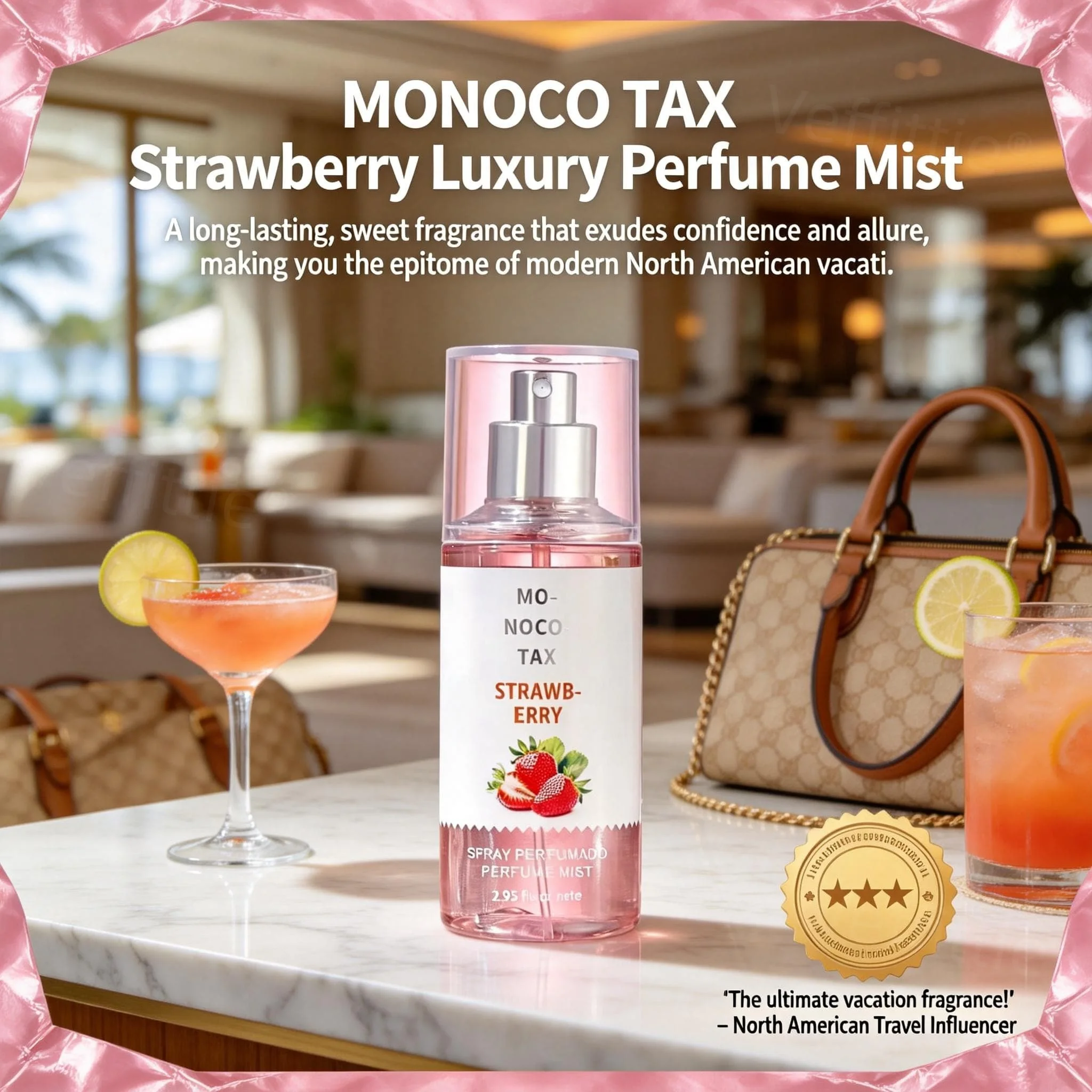 Romantic Strawberry Rose Mist 88ml, Long Lasting Alluring Floral Aroma, Elegant Pink Bottle,Date Night Wear, Charming Rendezvous
Romantic Strawberry Rose Mist 88ml, Long Lasting Alluring Floral Aroma, Elegant Pink Bottle,Date Night Wear, Charming Rendezvous