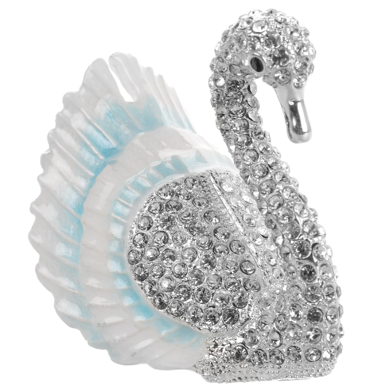 Swan Jewelry Box Glitter Rhinestone Hinged Trinket Storage for Rings Necklaces Earrings Women Vanity Decor
Swan Jewelry Box Glitter Rhinestone Hinged Trinket Storage for Rings Necklaces Earrings Women Vanity Decor