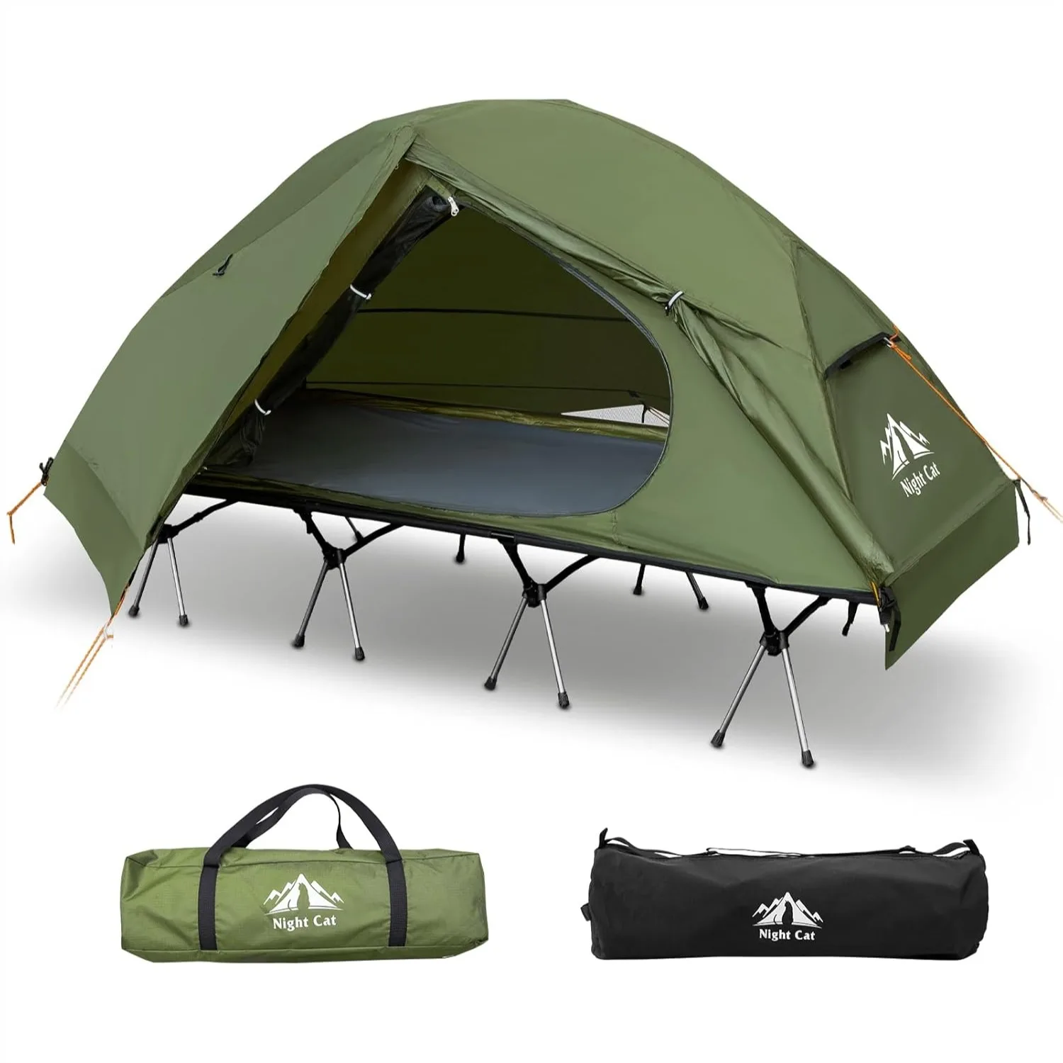 Camping Cot Tent 1-Person Waterproof Off-Ground Combo for Adults Portable Easy Setup
Camping Cot Tent 1-Person Waterproof Off-Ground Combo for Adults Portable Easy Setup