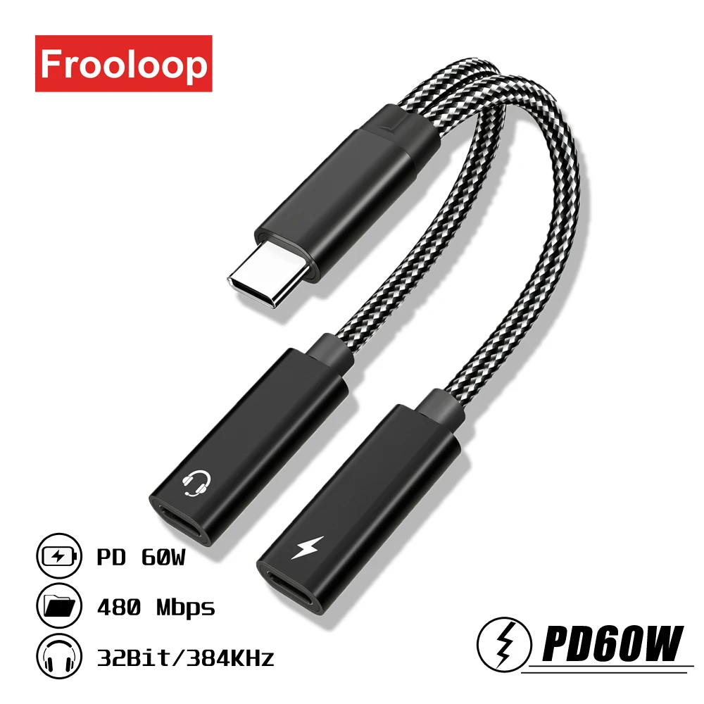 Адаптер USB-C на двойной тип C PD 60 Вт, быстрая зарядка, аудио AUX, наушники, разветвитель 2 в 1
Адаптер USB-C на двойной тип C PD 60 Вт, быстрая зарядка, аудио AUX, наушники, разветвитель 2 в 1