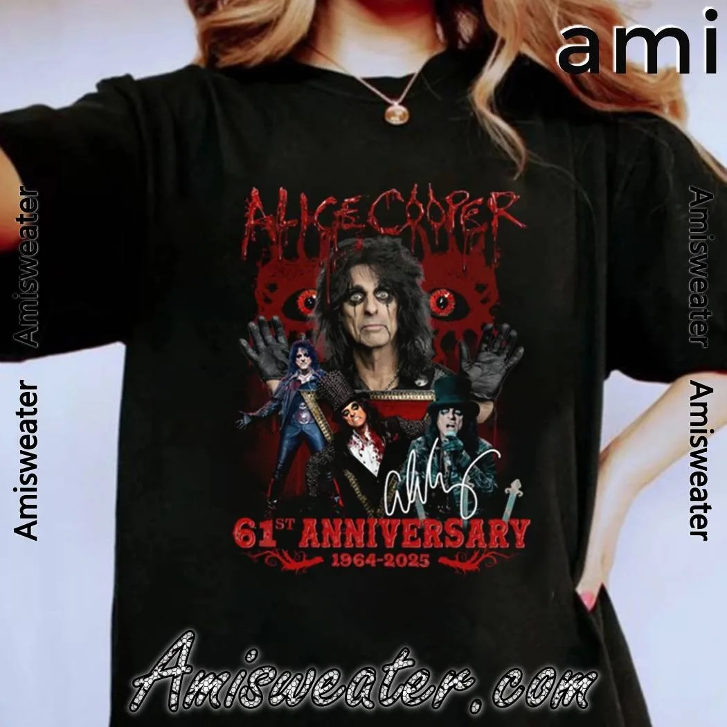 Alice Cooper 61st Anniversary 1964-2025 Signatures T-shirt --- High-end Luxury Is for Both Men and Women Top Y2k
Alice Cooper 61st Anniversary 1964-2025 Signatures T-shirt --- High-end Luxury Is for Both Men and Women Top Y2k