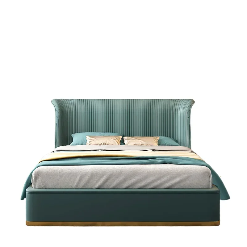 Master bedroom high-end atmosphere luxury villa bed Italian bed designer
Master bedroom high-end atmosphere luxury villa bed Italian bed designer