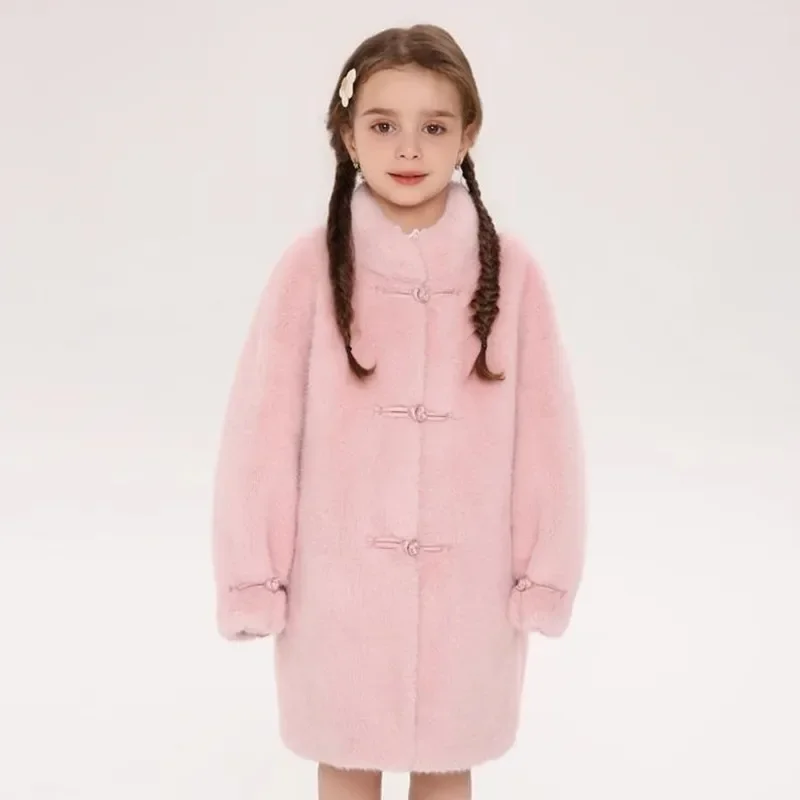 Winter New Children's Faux Fur Coat Girls Imitation Mink Fur Warm Overcoat Coat A4289
Winter New Children's Faux Fur Coat Girls Imitation Mink Fur Warm Overcoat Coat A4289