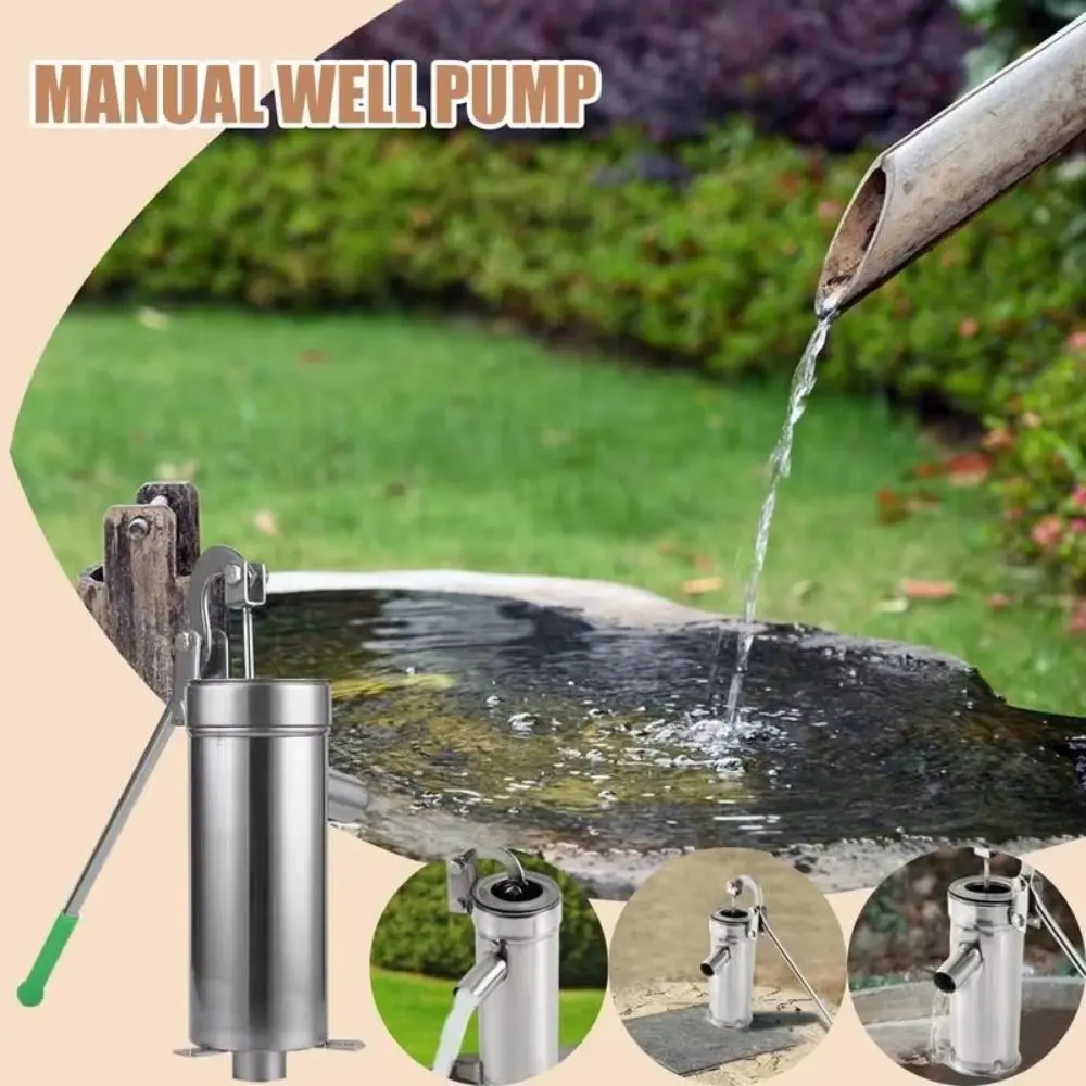 Stainless Steel Manual Well Pump Heavy Duty Efficient Stainless Steel Water Pump Durable Ergonomic Handle Hand Shake Water Pump
Stainless Steel Manual Well Pump Heavy Duty Efficient Stainless Steel Water Pump Durable Ergonomic Handle Hand Shake Water Pump