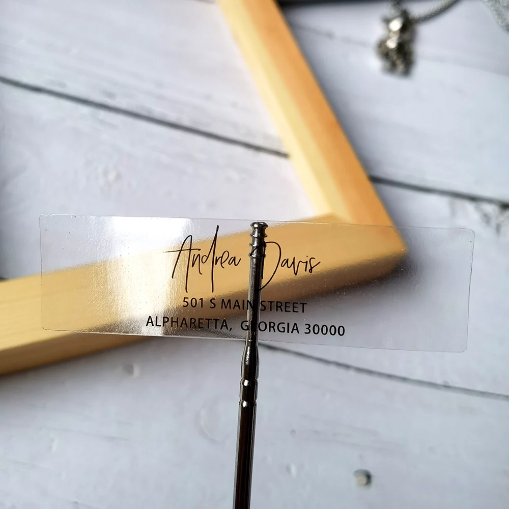 48pcs 20X70mm Customization Address Sticker Gift Tags Customization of transparent stickers Wedding Notice Letter
48pcs 20X70mm Customization Address Sticker Gift Tags Customization of transparent stickers Wedding Notice Letter