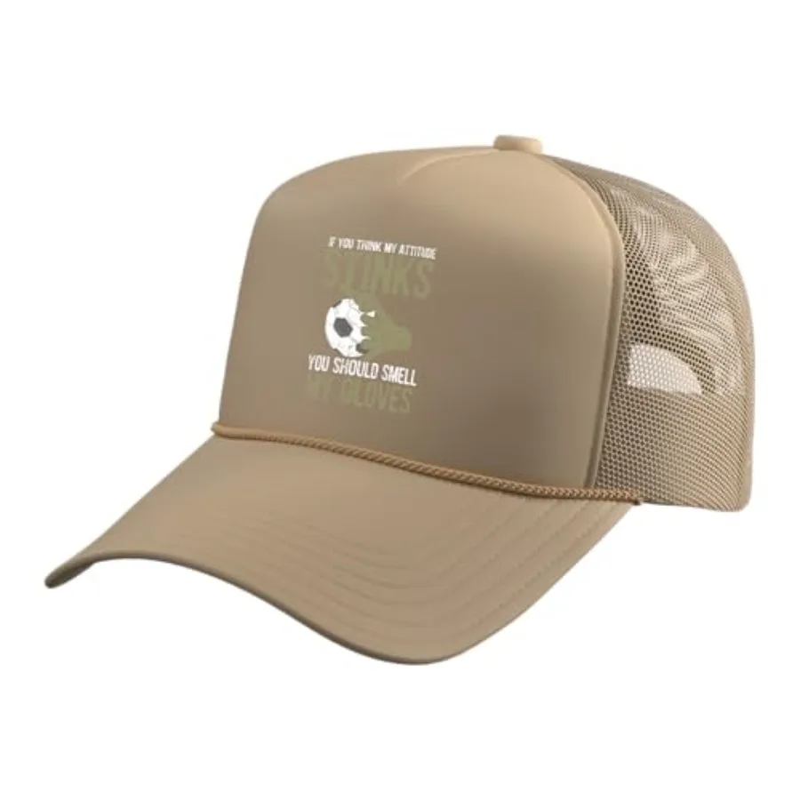My Attitude Stinks Gloves Soccer Football Goalie Goalkeeper Trucker Hat with Adjustable Mesh Back
My Attitude Stinks Gloves Soccer Football Goalie Goalkeeper Trucker Hat with Adjustable Mesh Back