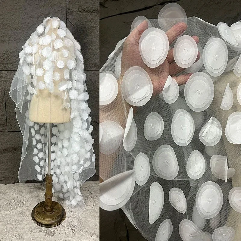 Black and White Three-dimensional Heavy Texture Circular Cutting Piece Perspective Mesh Transformation Dress Graduation Fabric
Black and White Three-dimensional Heavy Texture Circular Cutting Piece Perspective Mesh Transformation Dress Graduation Fabric