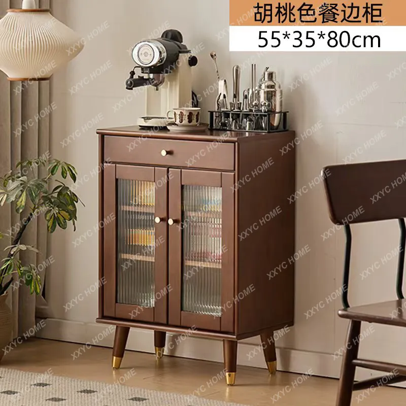 solid wood dining side cabinet small glass locker living room storage cabinet
solid wood dining side cabinet small glass locker living room storage cabinet