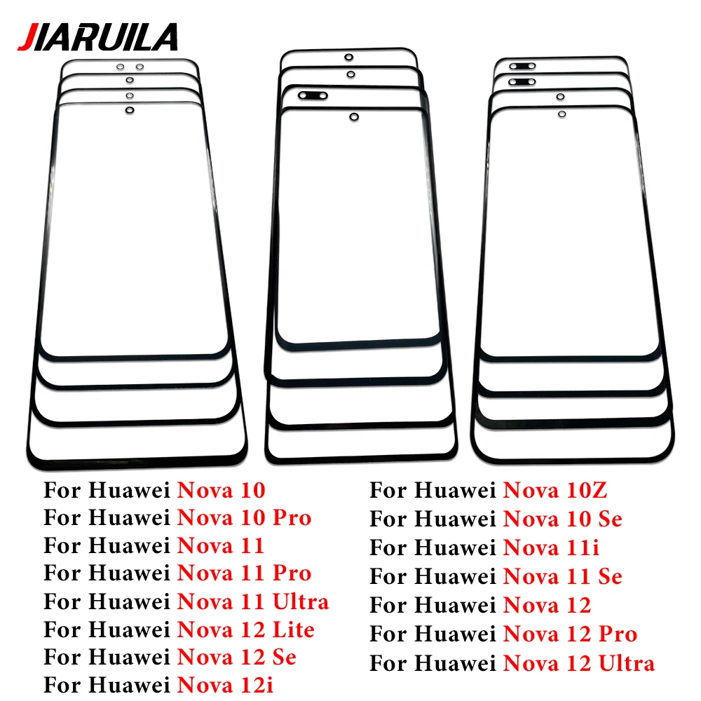10Pcs For Huawei Nova 12 12i 11 11i 10 10Z Pro Se Ultra Touch Panel LCD Display Front Glass Cover Repair Replace Parts + OCA
10Pcs For Huawei Nova 12 12i 11 11i 10 10Z Pro Se Ultra Touch Panel LCD Display Front Glass Cover Repair Replace Parts + OCA