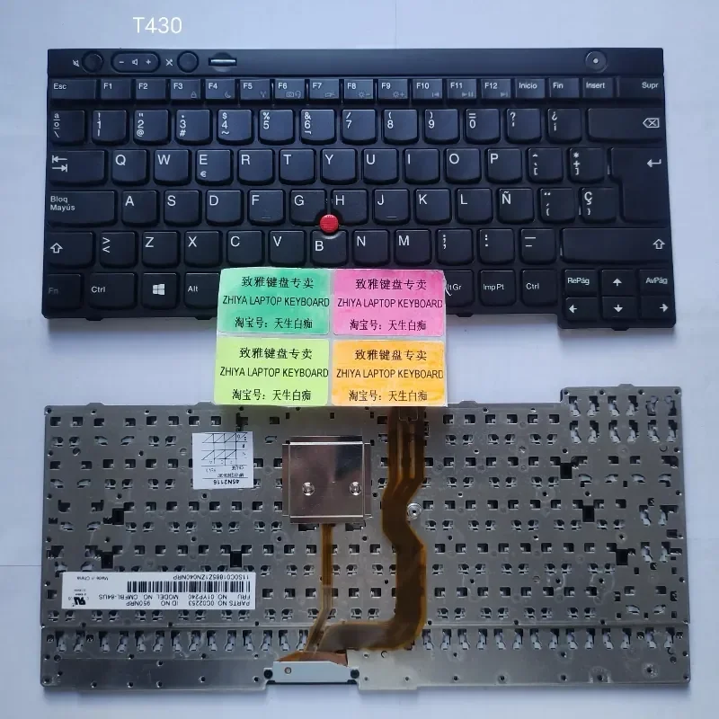 New Spanish Keyboard for LENOVO T430 T430S X230 X230T T530 W530
New Spanish Keyboard for LENOVO T430 T430S X230 X230T T530 W530