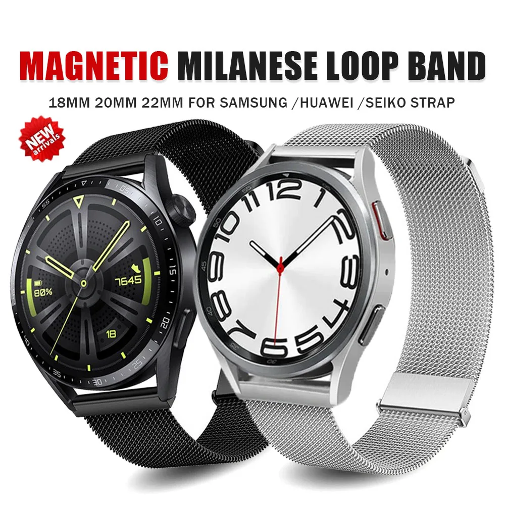 Ремешок «Миланская петля» для Samsung Galaxy Watch 6 Classic, браслет для Huawei GT 4 41 46 мм GT3 Pro 46 мм, 18 20 мм 22 мм
Ремешок «Миланская петля» для Samsung Galaxy Watch 6 Classic, браслет для Huawei GT 4 41 46 мм GT3 Pro 46 мм, 18 20 мм 22 мм