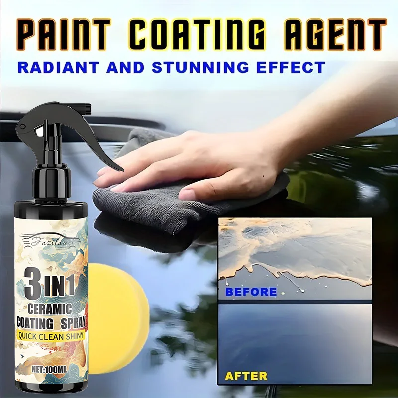 Универсальный автомобильный нанокристаллический агент — гидрофобная защита краски, воск и герметик для керамического покрытия для длительного блеска, E
Универсальный автомобильный нанокристаллический агент — гидрофобная защита краски, воск и герметик для керамического покрытия для длительного блеска, E