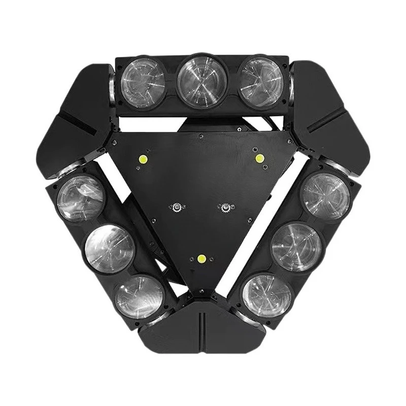 High brightness stage nine-eye beamKTV bar laser wedding atmosphere moving head light
High brightness stage nine-eye beamKTV bar laser wedding atmosphere moving head light