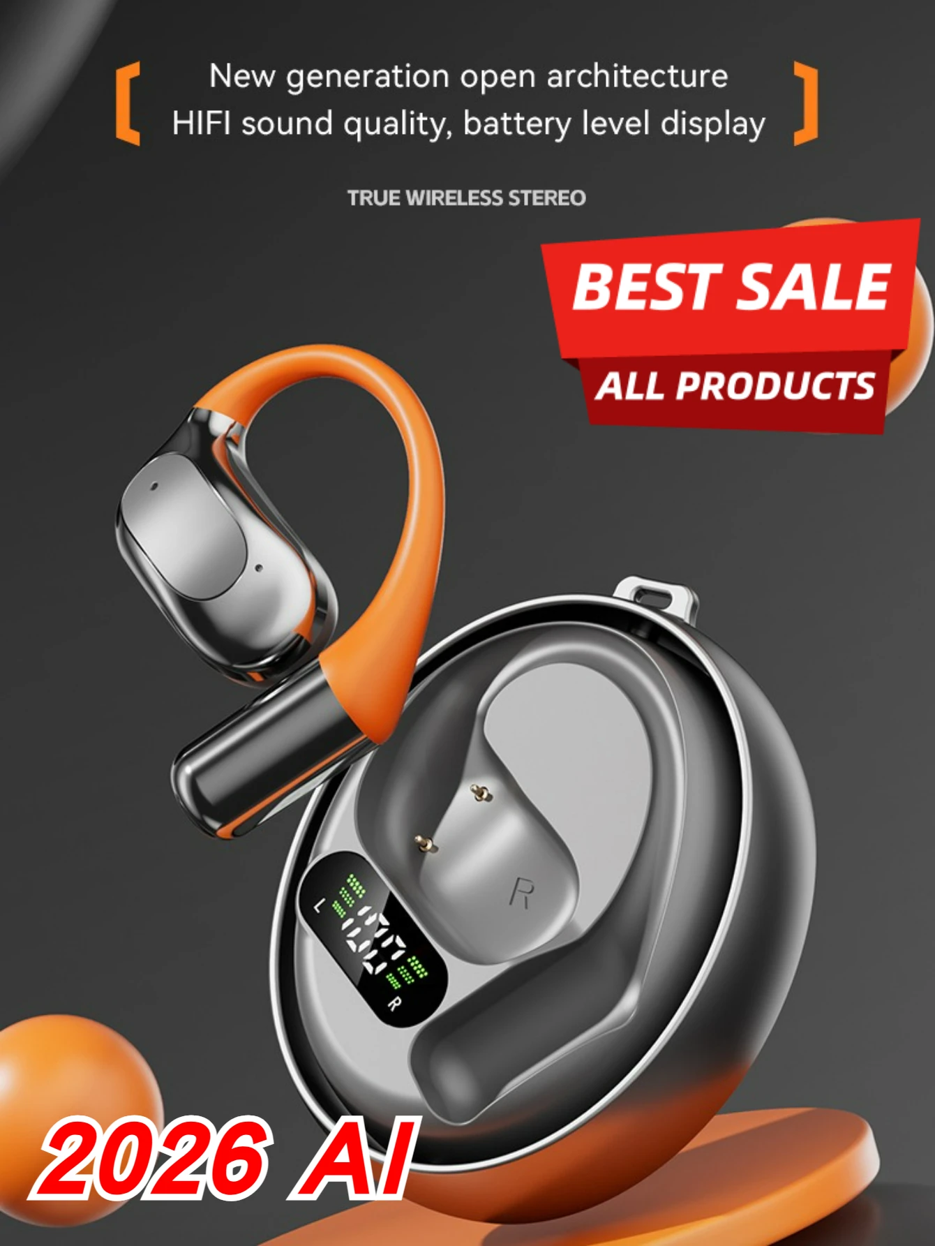 Wireless Translator Headset 144 Languages Real Time AI Translation Bluetooth Earphone Clip On Design for Worldwide Travel
Wireless Translator Headset 144 Languages Real Time AI Translation Bluetooth Earphone Clip On Design for Worldwide Travel