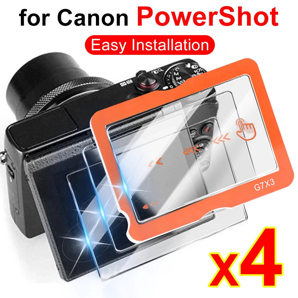 Tempered Glass for Canon PowerShot G7X Mark III G7XII G9X G9XII G5X G5XII Easy install Screen Protector Anti-Scratch Accessories
Tempered Glass for Canon PowerShot G7X Mark III G7XII G9X G9XII G5X G5XII Easy install Screen Protector Anti-Scratch Accessories