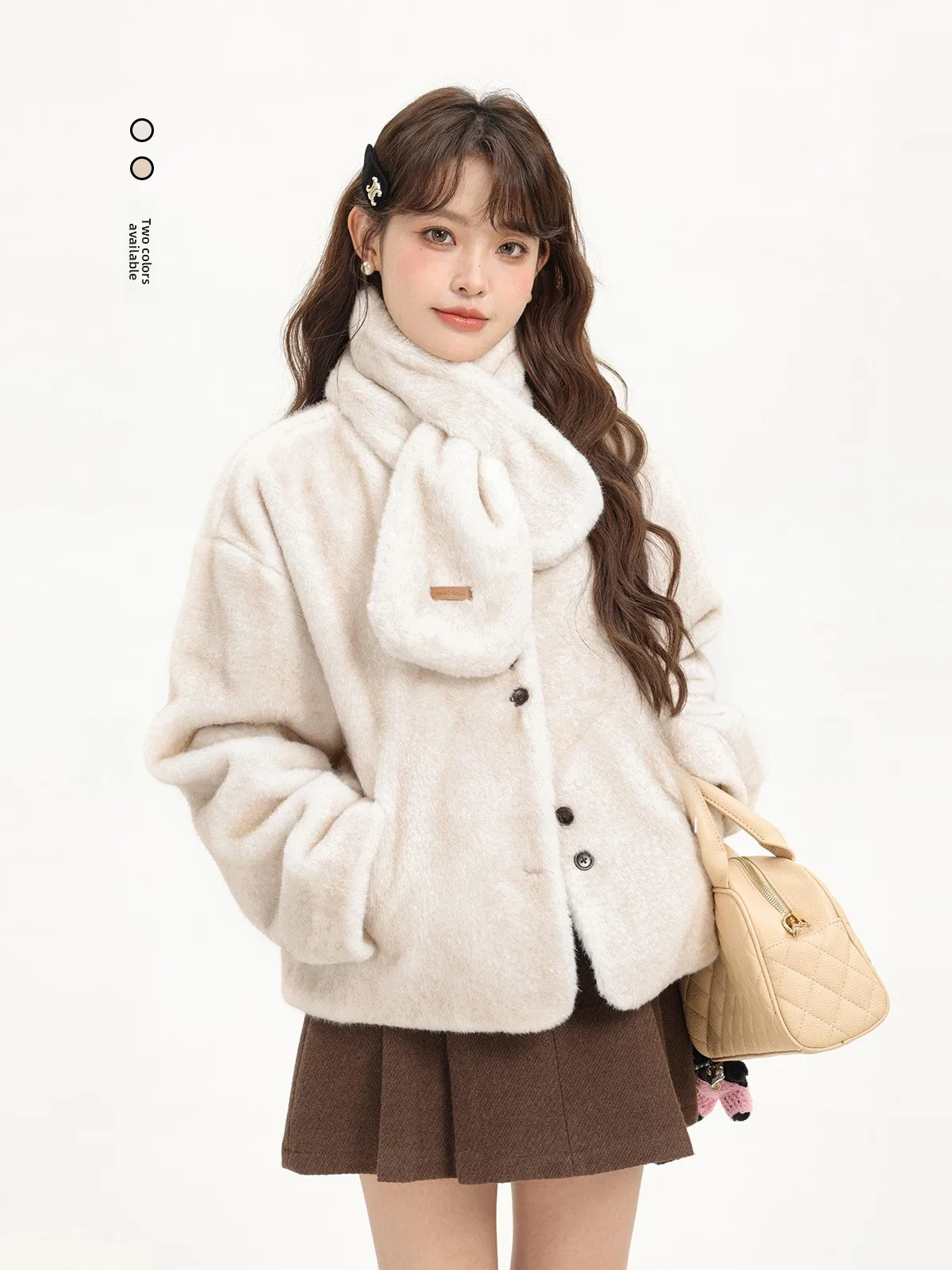 Xinmon Gentle Wind Korean Sle Свободное утягивающее пальто Женская зимняя повседневная меховая верхняя одежда Fraance Sle round Ne Butt...
Xinmon Gentle Wind Korean Sle Свободное утягивающее пальто Женская зимняя повседневная меховая верхняя одежда Fraance Sle round Ne Butt...