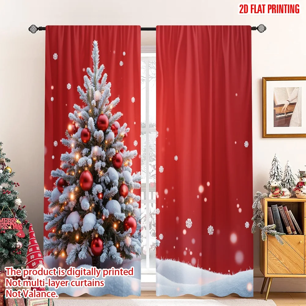 2pcs 2D flat printing Merry Christmas Party Curtains Snowy Christmas Tree Ornaments 100% Polyester Without Electricity Festive
2pcs 2D flat printing Merry Christmas Party Curtains Snowy Christmas Tree Ornaments 100% Polyester Without Electricity Festive