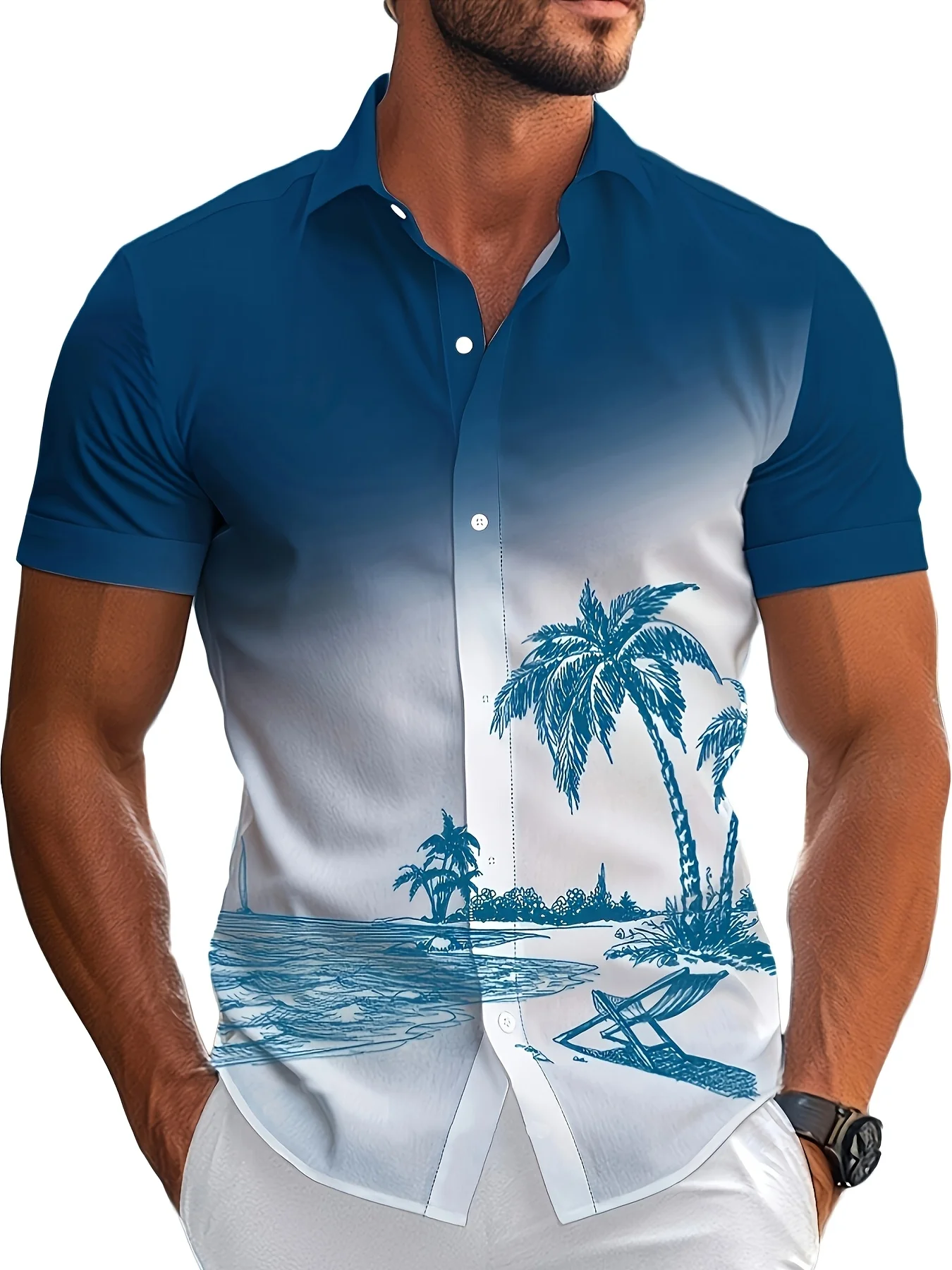 Hawaiian Style Men's Short Sleeved Shirt Vacation Beach 3D Printed Men's Shirt Women's Daily Casual Wear Degree Pretend
Hawaiian Style Men's Short Sleeved Shirt Vacation Beach 3D Printed Men's Shirt Women's Daily Casual Wear Degree Pretend