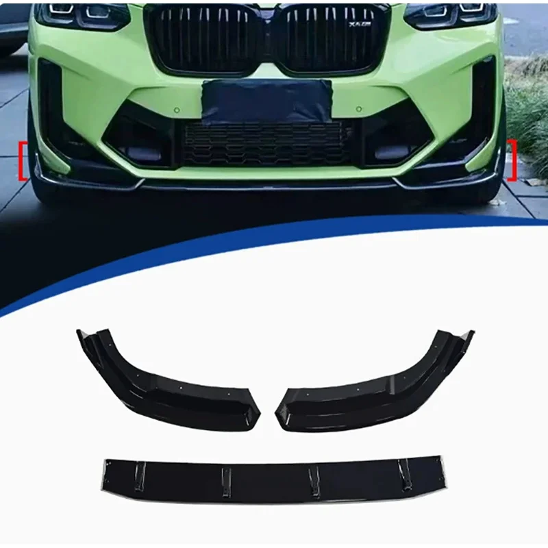 For BMW X3M F97 2022+ Bright Black Car Front Bumper Diverter Spoiler Diffuser glossy black Front lip chin body kit
For BMW X3M F97 2022+ Bright Black Car Front Bumper Diverter Spoiler Diffuser glossy black Front lip chin body kit