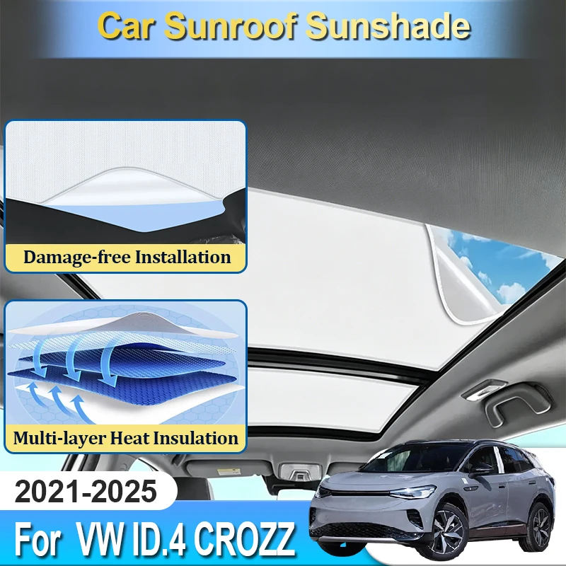 For Volkswagen VW ID.4 ID 4 X CROZZ Accesories 2021~2025 Sunshade Sun Cover Blocker Car Tools Electrostatic Static Cling Sunroof
For Volkswagen VW ID.4 ID 4 X CROZZ Accesories 2021~2025 Sunshade Sun Cover Blocker Car Tools Electrostatic Static Cling Sunroof