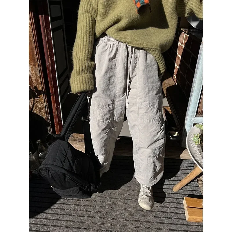 Deeptown Gray Brushed Pants for Women Winter Korean Fashion Harajuku Warm Oversized Cotton-padded Trousers Vintage Japanese
Deeptown Gray Brushed Pants for Women Winter Korean Fashion Harajuku Warm Oversized Cotton-padded Trousers Vintage Japanese