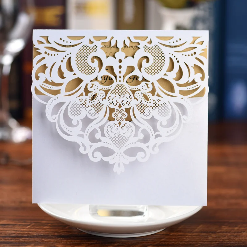 Customized. Factory in Stock European-Style Hollow Paper Carving Invitation Card Wedding Wedding Invitation High-Grade Simple In
Customized. Factory in Stock European-Style Hollow Paper Carving Invitation Card Wedding Wedding Invitation High-Grade Simple In