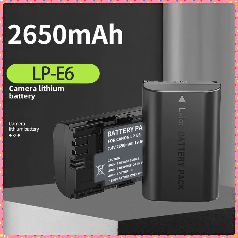2650mAh LP-E6 LPE6 E6N Camera Battery for Canon Cameras for EOS 5D Mark II 2 III 3 6D 7D 60D 60Da 70D 80D 90D DSLR for EOS 5DS
2650mAh LP-E6 LPE6 E6N Camera Battery for Canon Cameras for EOS 5D Mark II 2 III 3 6D 7D 60D 60Da 70D 80D 90D DSLR for EOS 5DS