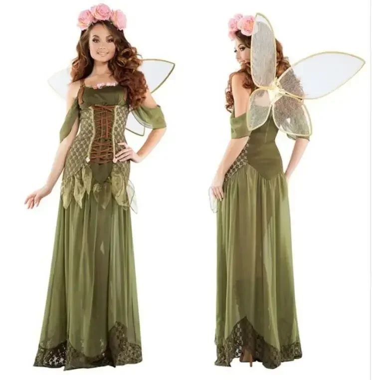 Adult Women Angel Elf Flower Fairy Tinker Bell Costume Halloween Hen Party Fairy Tale Green Forest Cosplay Fantasia Fancy Dress
Adult Women Angel Elf Flower Fairy Tinker Bell Costume Halloween Hen Party Fairy Tale Green Forest Cosplay Fantasia Fancy Dress