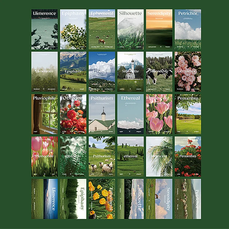 30 Nordic postcards dormitory decoration wall stickers white cardboard landscape splicing paintings jewelry boxes photos gifts
30 Nordic postcards dormitory decoration wall stickers white cardboard landscape splicing paintings jewelry boxes photos gifts