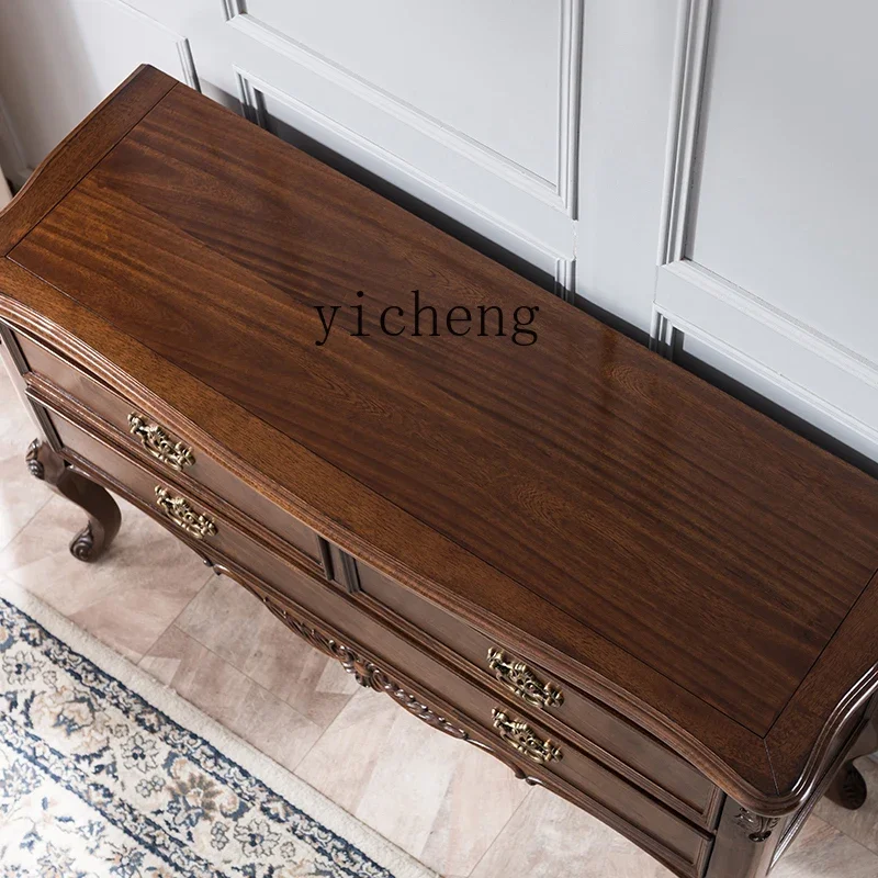 LX all solid wood entry porch cabinet aisle against the wall porch end view table storage
LX all solid wood entry porch cabinet aisle against the wall porch end view table storage