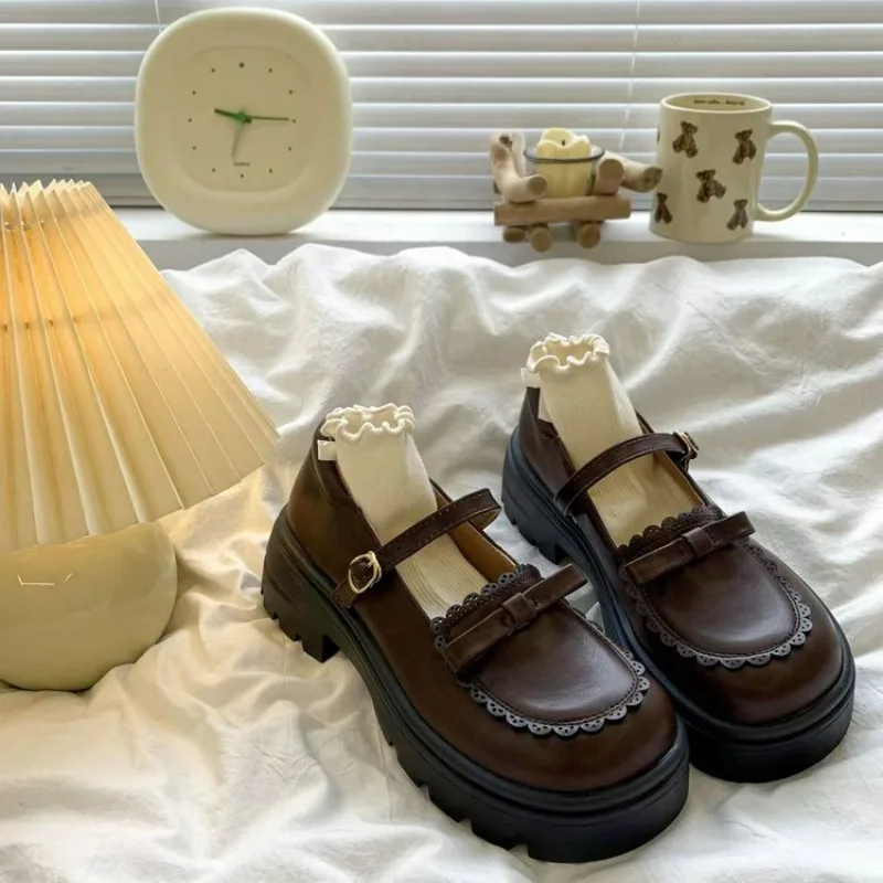 girls Shoes children's Japanese Style Mary Jane Shoes Vintage Shallow High Heels Chunky Platform Shoes Cosplay girl loafers
girls Shoes children's Japanese Style Mary Jane Shoes Vintage Shallow High Heels Chunky Platform Shoes Cosplay girl loafers