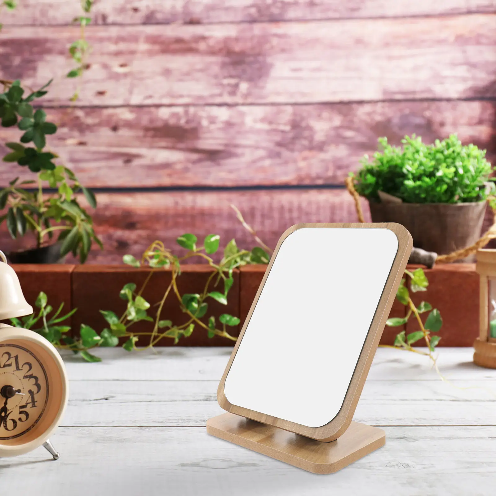 Mirror Swivel Desktop Tabletop Mirror with Wood Stand Modern Stylish Design for Women Makeup Dressing
Mirror Swivel Desktop Tabletop Mirror with Wood Stand Modern Stylish Design for Women Makeup Dressing