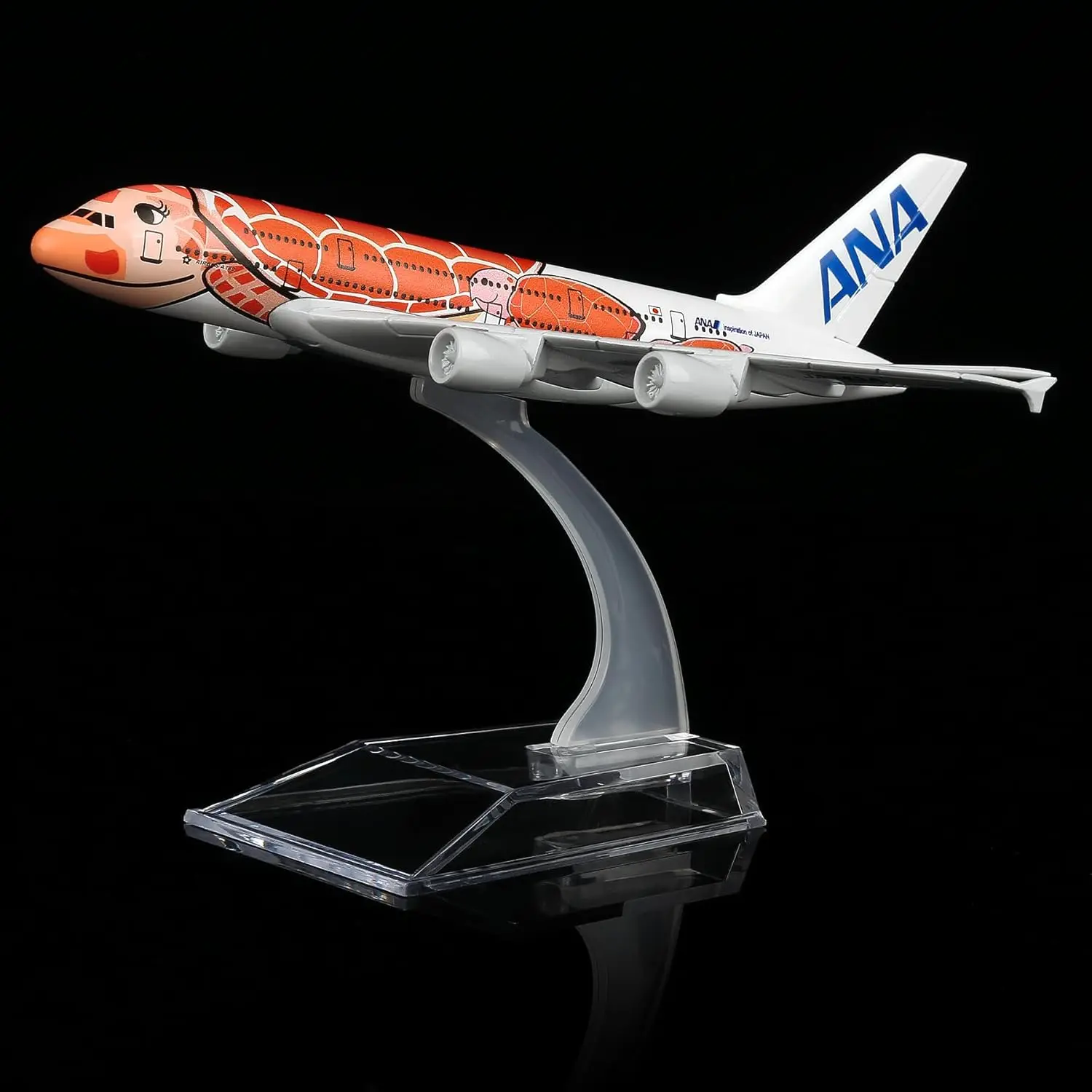 16cm ANA Orange Turtle Toy Airplane Model 1/400 Scale Metal Diecast Airplane Model kit with Stand for Collection Display or Gift
16cm ANA Orange Turtle Toy Airplane Model 1/400 Scale Metal Diecast Airplane Model kit with Stand for Collection Display or Gift