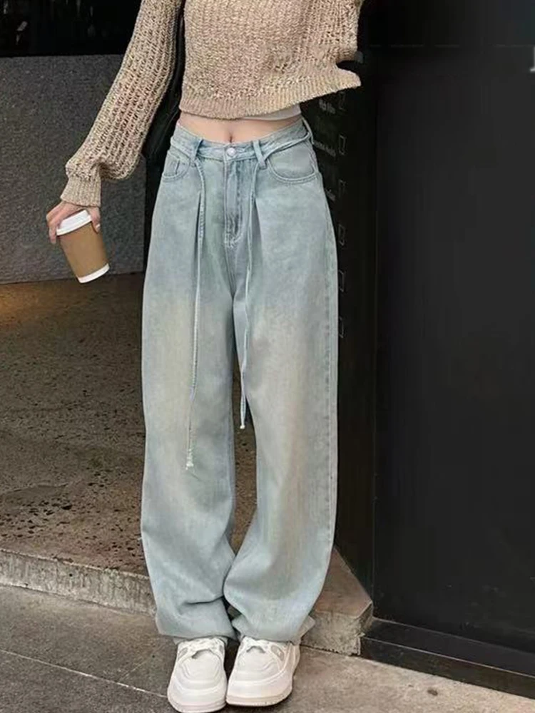 Прямые джинсы с высокой талией, женские осенние новые джинсы с завышенной талией, цветные длинные брюки в стиле ретро, широкие брюки
Прямые джинсы с высокой талией, женские осенние новые джинсы с завышенной талией, цветные длинные брюки в стиле ретро, широкие брюки