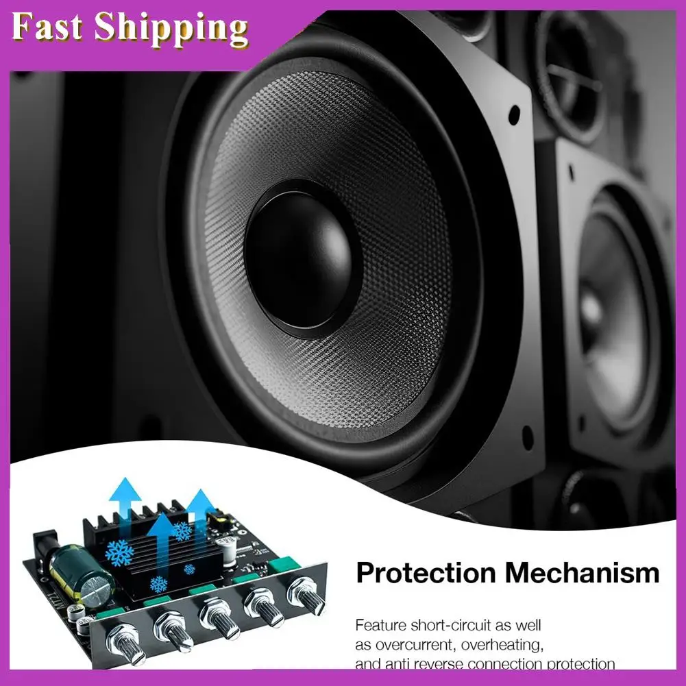 ABRI-Audio Amplifier Board Bluetooth 50W×2+100W 2.1 Channel With Treble And Bass Control DIY Speaker Home Theater
ABRI-Audio Amplifier Board Bluetooth 50W×2+100W 2.1 Channel With Treble And Bass Control DIY Speaker Home Theater