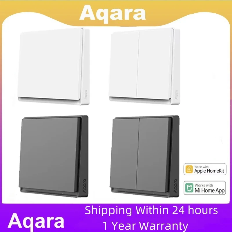 Aqara E1 Smart Wall Switch Zigbee 3.0 Wireless Key Light Switch Fire Wire With/No Neutral For Xiaomi Home Homekt APP
Aqara E1 Smart Wall Switch Zigbee 3.0 Wireless Key Light Switch Fire Wire With/No Neutral For Xiaomi Home Homekt APP