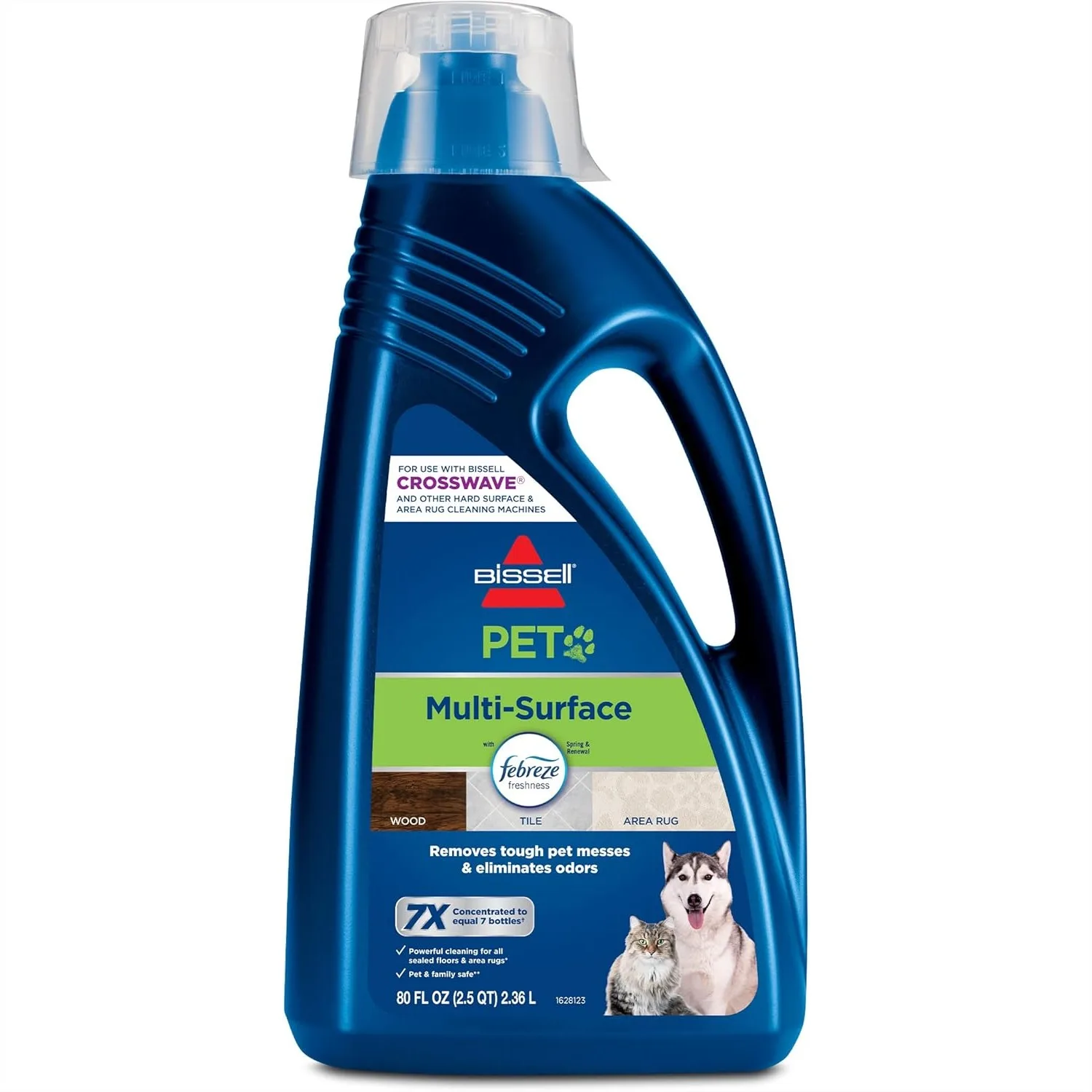 Hard Surface Cleaner for Pet Messes, Removes Odors on Sealed Floors, 80oz
Hard Surface Cleaner for Pet Messes, Removes Odors on Sealed Floors, 80oz