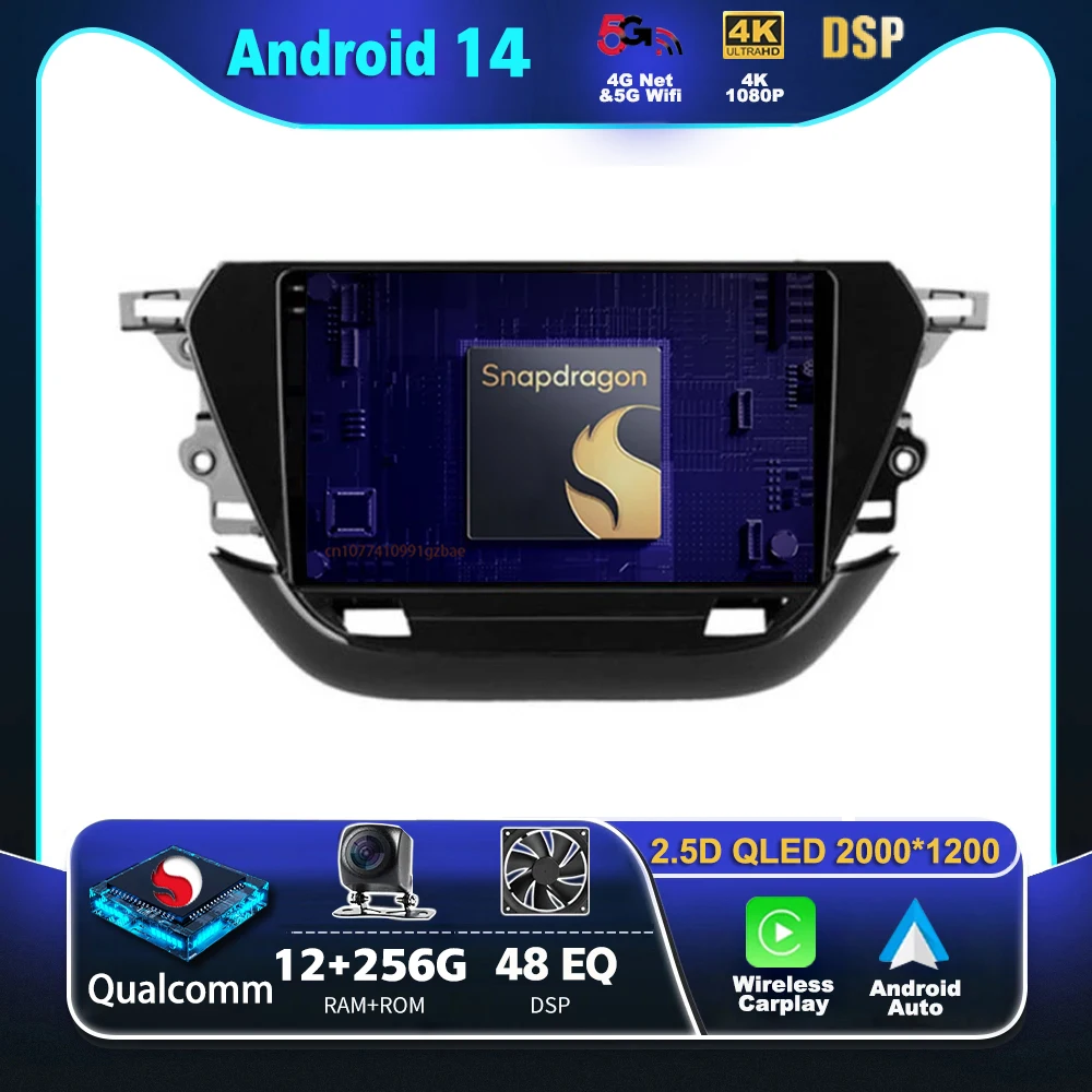 Android 14 Carplay Car Radio For Opel Corsa F 2019 - 2023 Multimedia Video Player Navigation GPS Stereo 2Din Head Unit
Android 14 Carplay Car Radio For Opel Corsa F 2019 - 2023 Multimedia Video Player Navigation GPS Stereo 2Din Head Unit