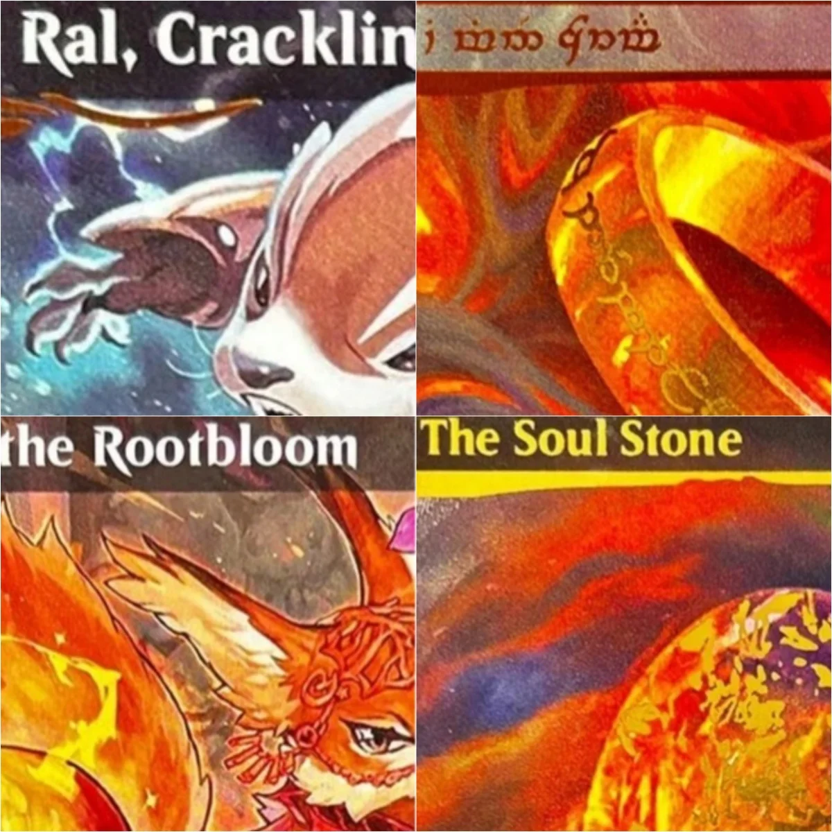 RaisedFoil "Lumra, Bellow of the Woods/ The One ring" Magical Proxy Cards Top Quality Gathering Board Playing Trading Cards
RaisedFoil "Lumra, Bellow of the Woods/ The One ring" Magical Proxy Cards Top Quality Gathering Board Playing Trading Cards