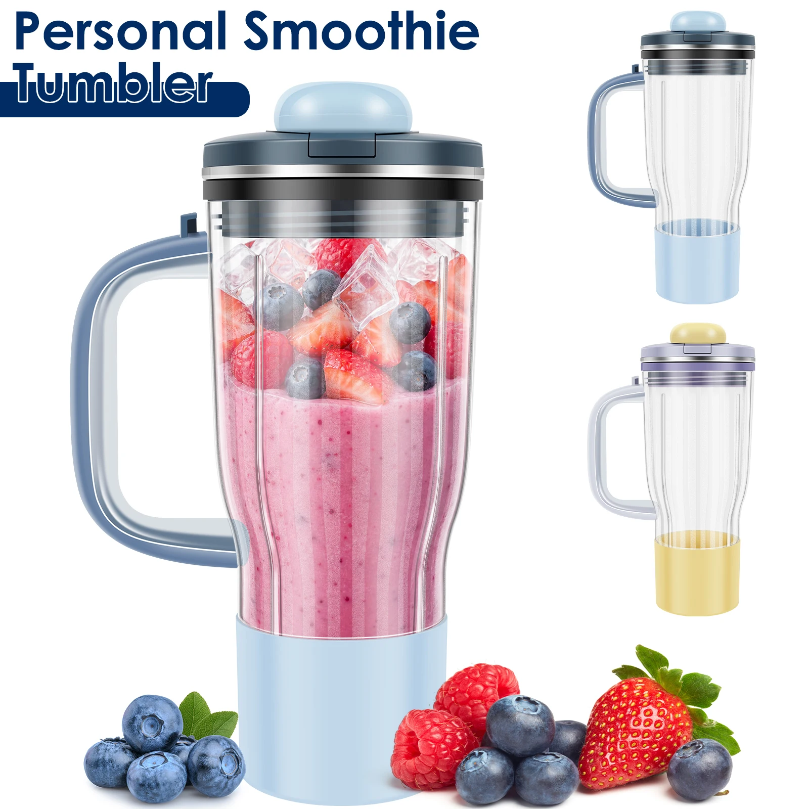 26 Oz Personal Smoothie Tumbler Lightweight Blender Cup Plastic Leak Proof Smoothie Cups for DB351PK1 DB300BL2 and DB351PK1BRN
26 Oz Personal Smoothie Tumbler Lightweight Blender Cup Plastic Leak Proof Smoothie Cups for DB351PK1 DB300BL2 and DB351PK1BRN