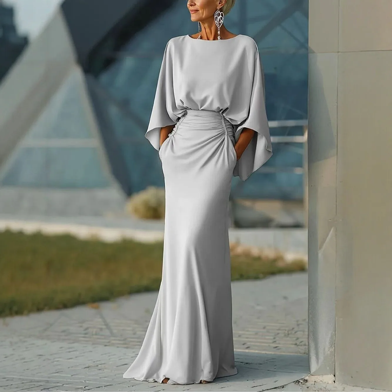 Elegant Party Dress Women Long Slit Dresses Luxury Wedding Guest Maxi Dress Fish Tail Ruched Waist Evening Gown for Prom 2026
Elegant Party Dress Women Long Slit Dresses Luxury Wedding Guest Maxi Dress Fish Tail Ruched Waist Evening Gown for Prom 2026