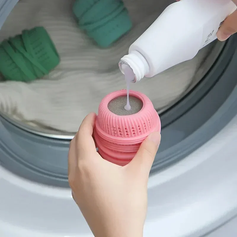 Laundry Balls for Washing Machine, Laundry Liquid Storage Ball Cleaning Softener Cleaning Laundry Ball Washing Machine Essential
Laundry Balls for Washing Machine, Laundry Liquid Storage Ball Cleaning Softener Cleaning Laundry Ball Washing Machine Essential