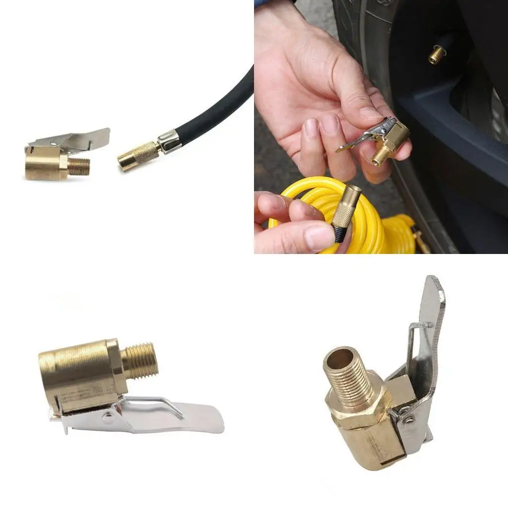 E8BD Car Tire Inflator Chuck Air Compressor Lock On Nozzle Charging Clip Clamp
E8BD Car Tire Inflator Chuck Air Compressor Lock On Nozzle Charging Clip Clamp